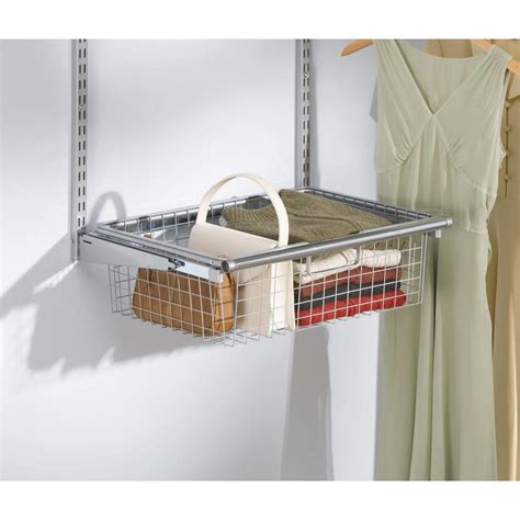 rubbermaid sliding basket for closet